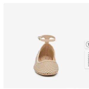 Chic Beige Woven Flats